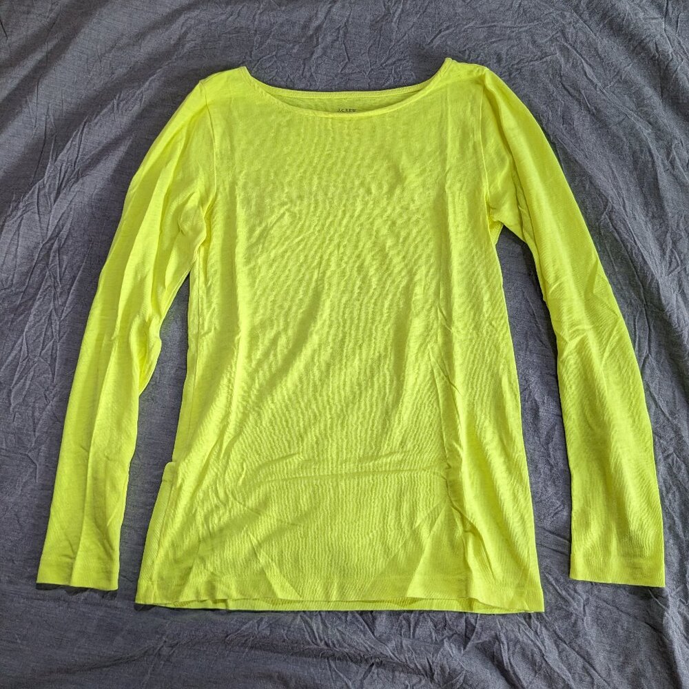Yellow J Crew Painter Tee Small